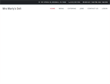 Tablet Screenshot of mrsmartysdeli.com